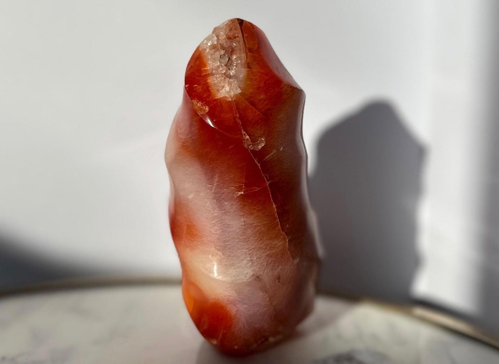 Carnelian Flame Crystal Gemstone Carving