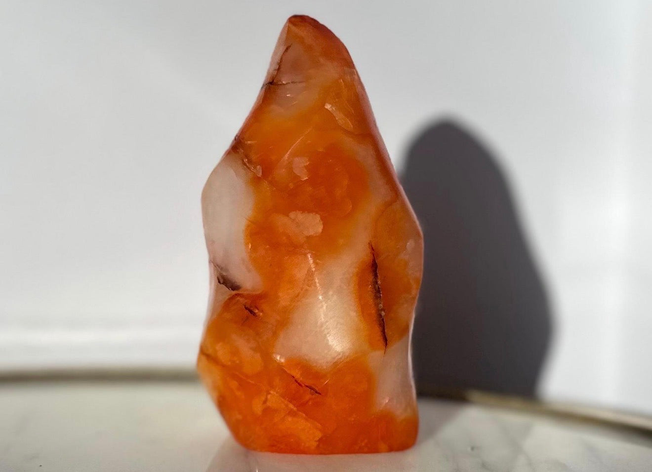 Carnelian Flame Crystal Gemstone Carving