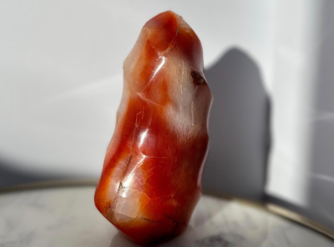 Carnelian Flame Crystal Gemstone Carving