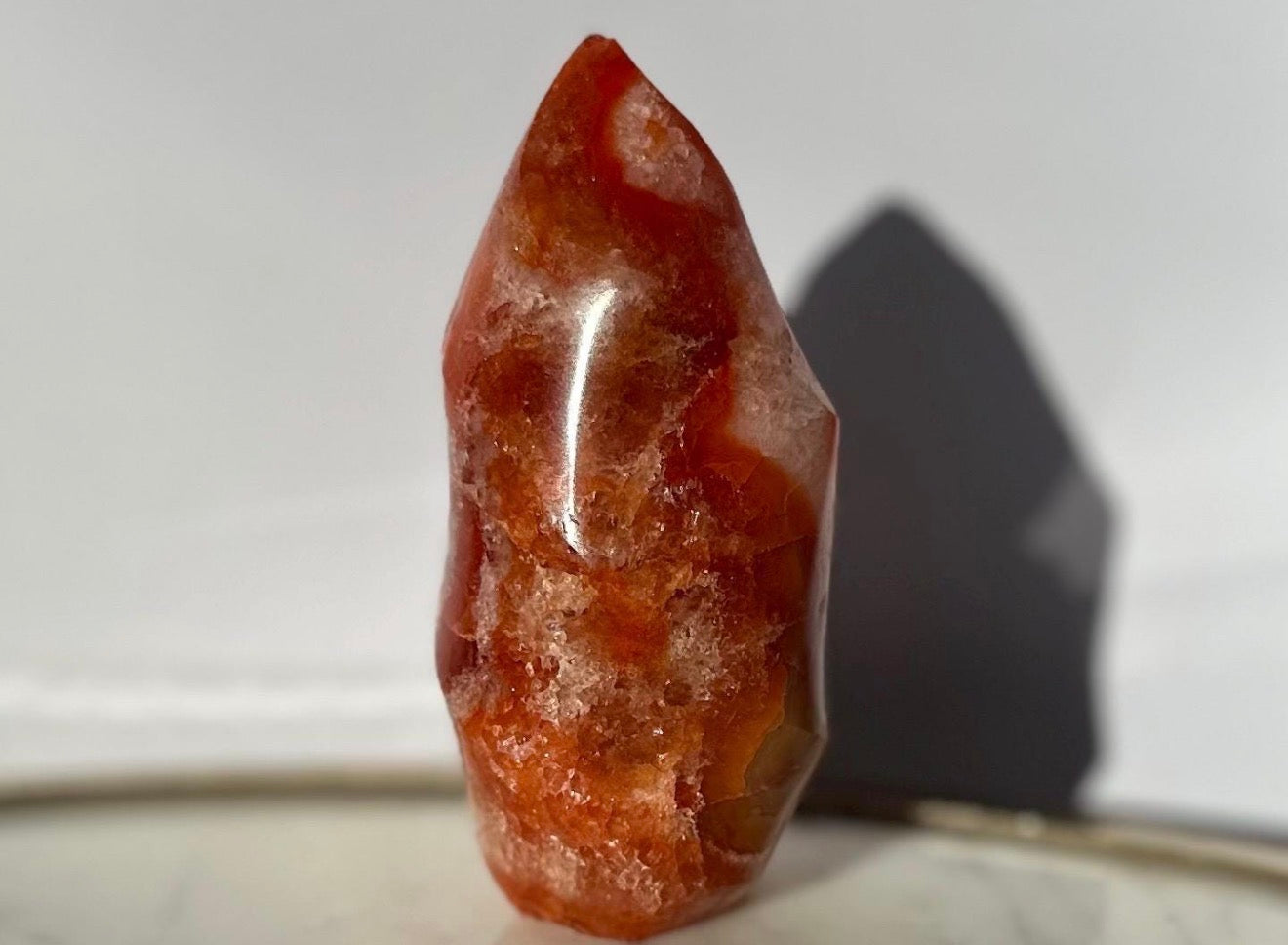 Carnelian Flame Crystal Gemstone Carving