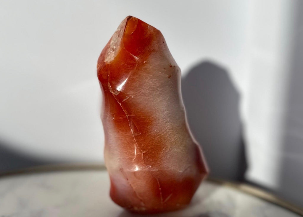 Carnelian Flame Crystal Gemstone Carving