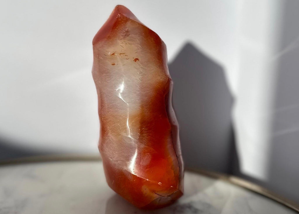 Carnelian Flame Crystal Gemstone Carving
