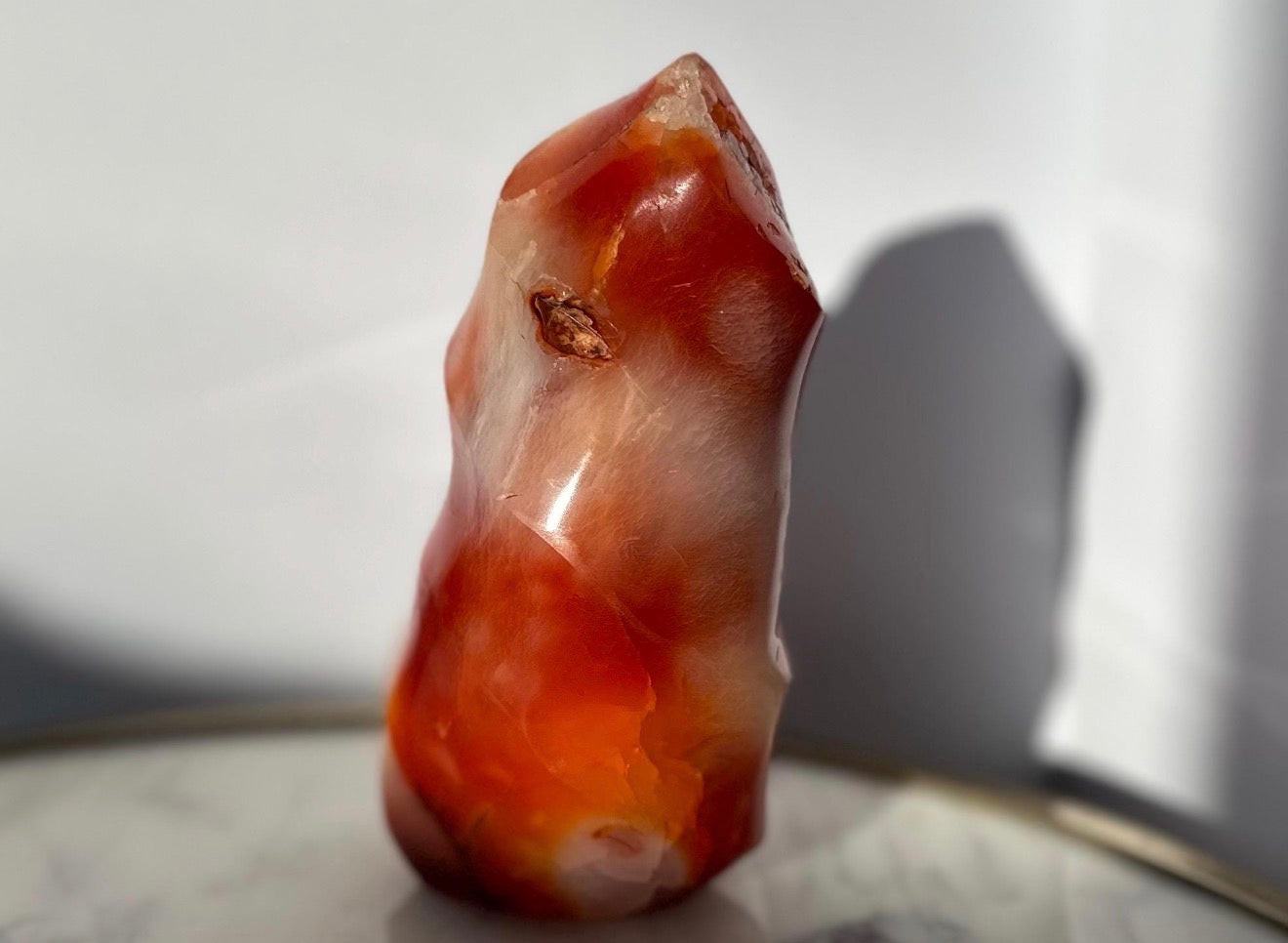 Carnelian Flame Crystal Gemstone Carving