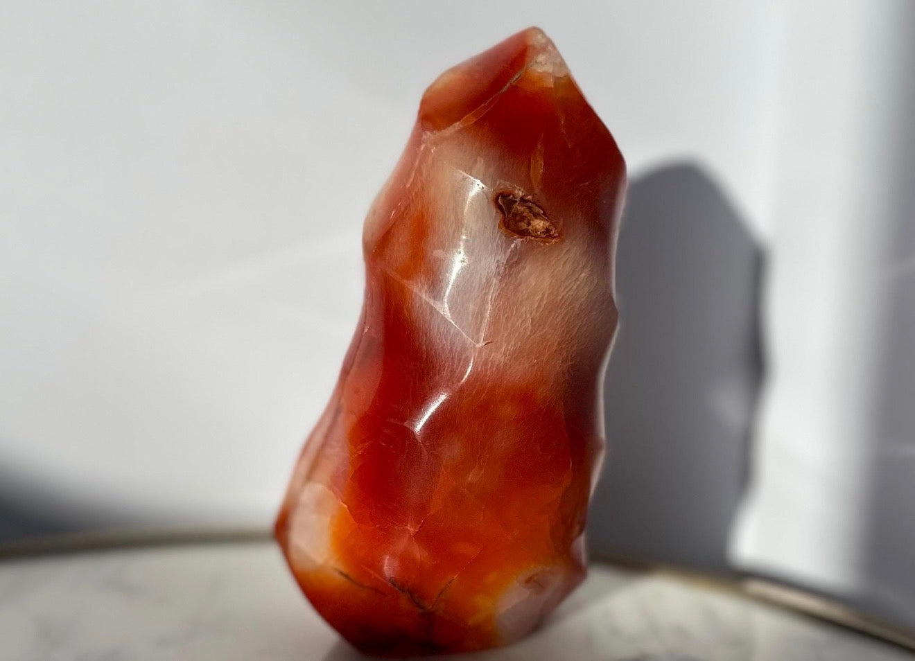 Carnelian Flame Crystal Gemstone Carving