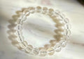 Clear Quartz Natural Crystal Gemstone Beaded Bracelet