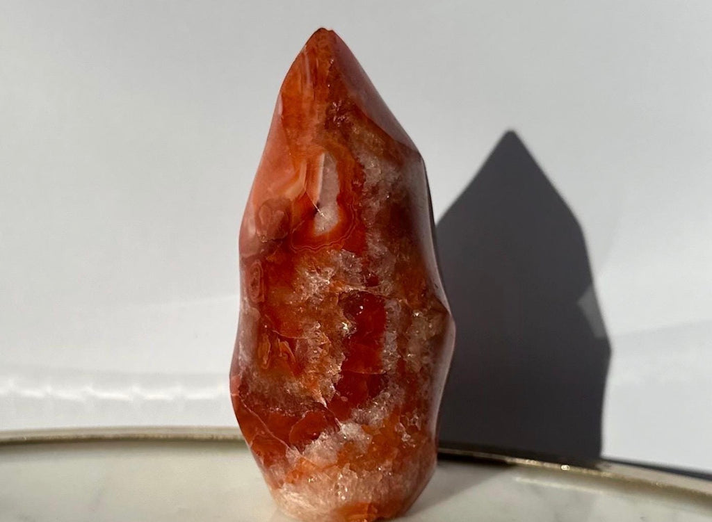 Carnelian Flame Crystal Gemstone Carving