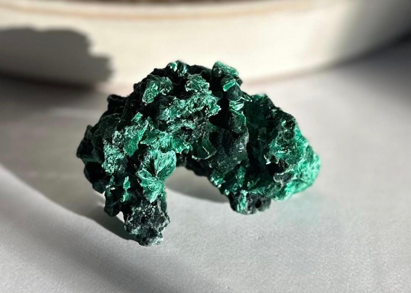 Raw Silky Malachite Specimen