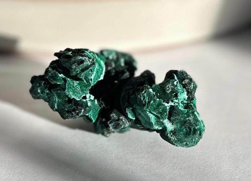 Raw Silky Malachite Specimen