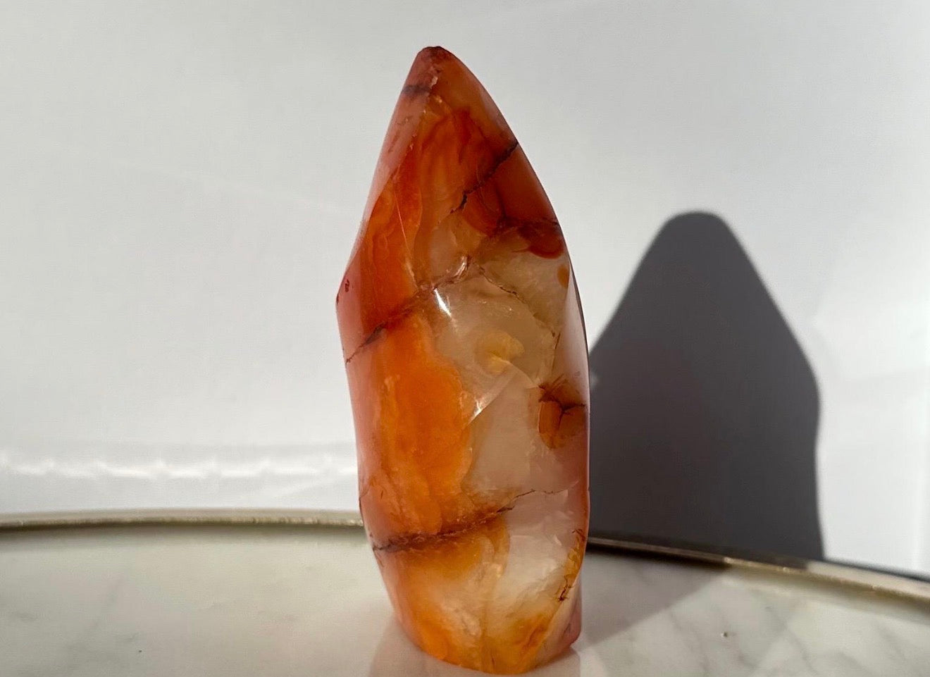 Carnelian Flame Crystal Gemstone Carving