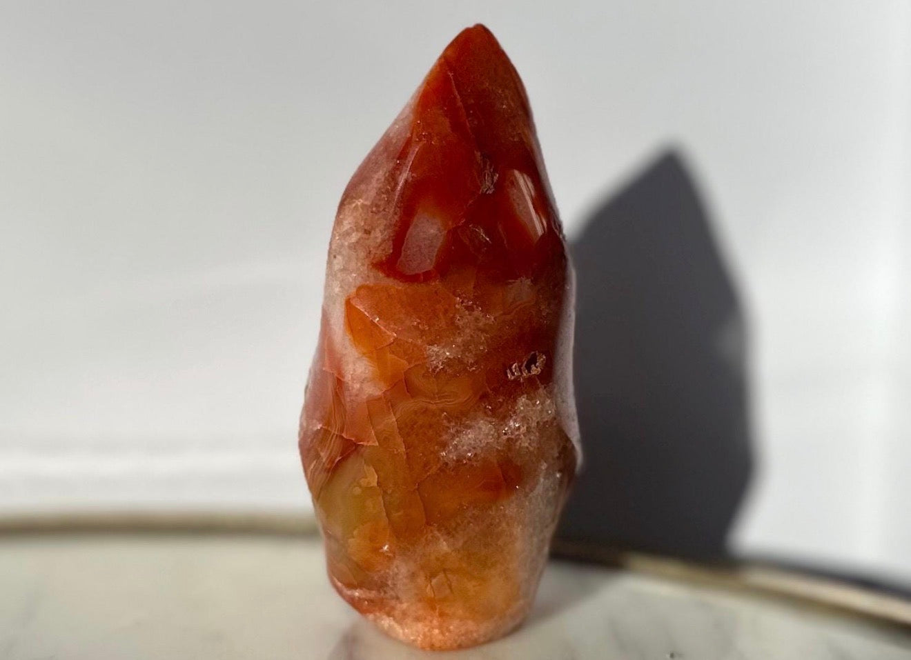Carnelian Flame Crystal Gemstone Carving