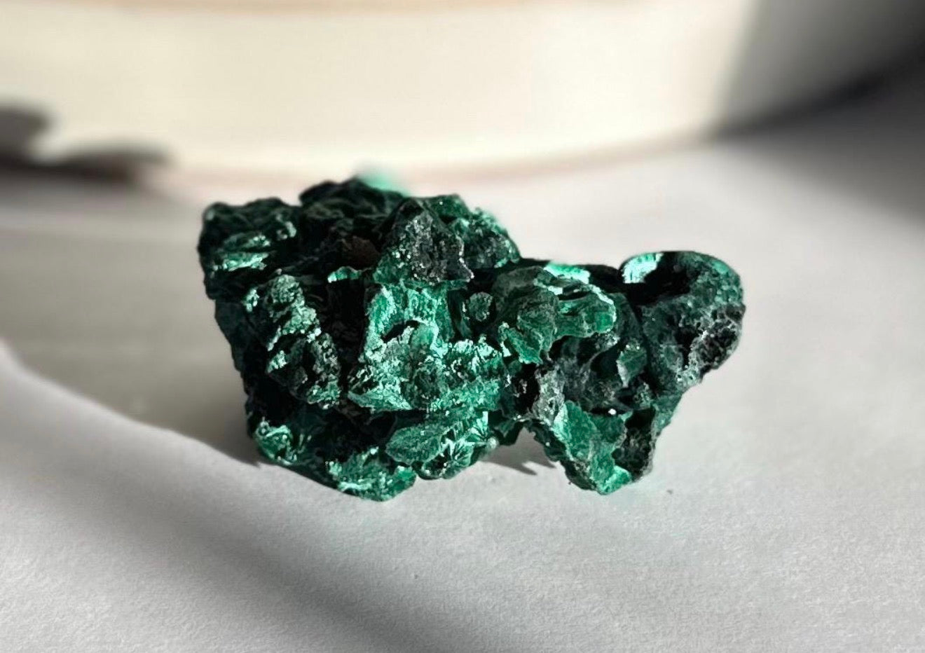 Raw Silky Malachite Specimen